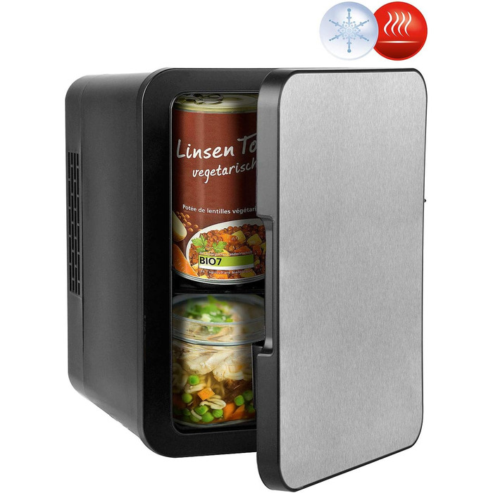 Міні-холодильник Rosenstein & Söhne для подорожей: 4 літри, 12/230V, з підігрівом, блакитний