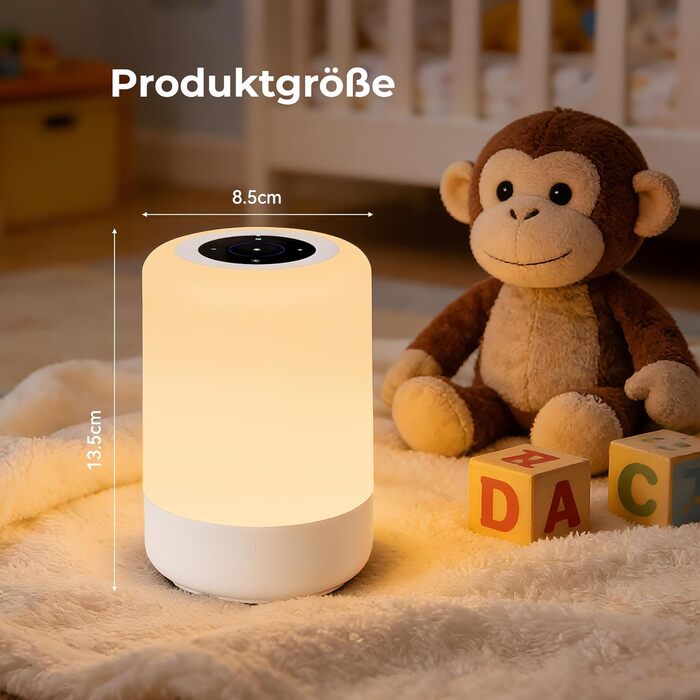 Нічник LED 2 шт, сенсорний диммер, USB зарядка, пульт ДУ, нічник для дітей 13 кольорів, 3 режими, бездротова настільна лампа з таймером для спальні, вітальні (білий)