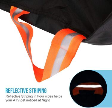 Waterproof ATV Cover - Durable 210D Oxford Cover for ATV, Quad, Motorcycle, Scooter - Outdoor Storage, Dust, Rain, UV Protection (210x120x115cm)