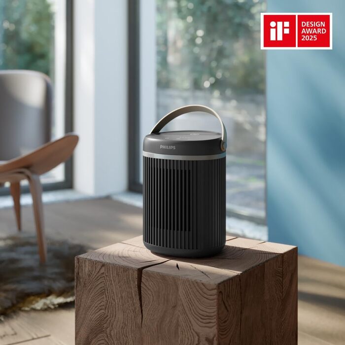 Керамічний тепловентилятор-товпіль Philips Smart 5000 серії, 2000 Вт, чорний
