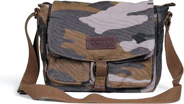 Сумка на плече Gootium з тенту – Месенджер Canvas Vintage для жінок та чоловіків (Camo)