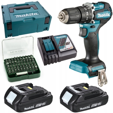 Ударний шурупокрут Makita DHP487RAJ 18V, 2x2Ah, 40Нм