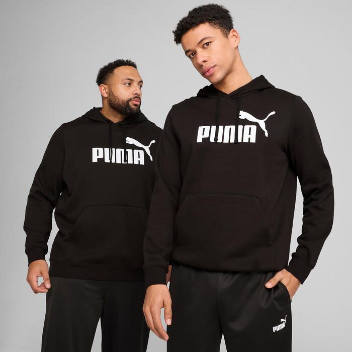 Чоловіча толстовка з капюшоном PUMA Essentials No. 1 Logo Hoodie, чорна (L)