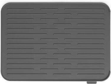 Килимок для посуду Brabantia Silikon, сірий, 32,5 x 44 x 0,5 см