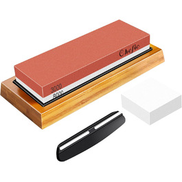 Шліфка BearMoo 2-в-1: шліфка та точило для ножів, зернистість 3000/8000, з підставкою