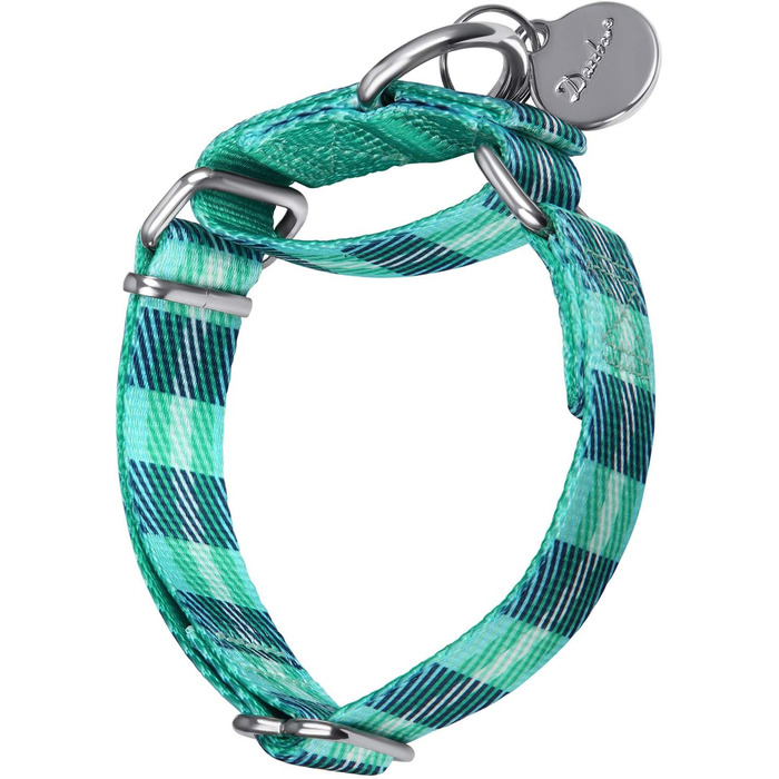 Нашийник для собак Dazzber Martingale, проти витягування, анти-втеча, міцний, середній та великий розмір, регульований 43.2-63.3 см, колір: колірний плащ