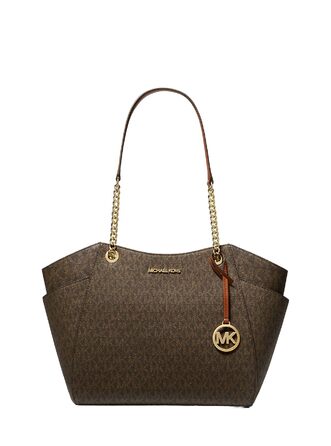 Сумка жіноча Michael Kors Jet Set Item Tote L коричнева шкіра