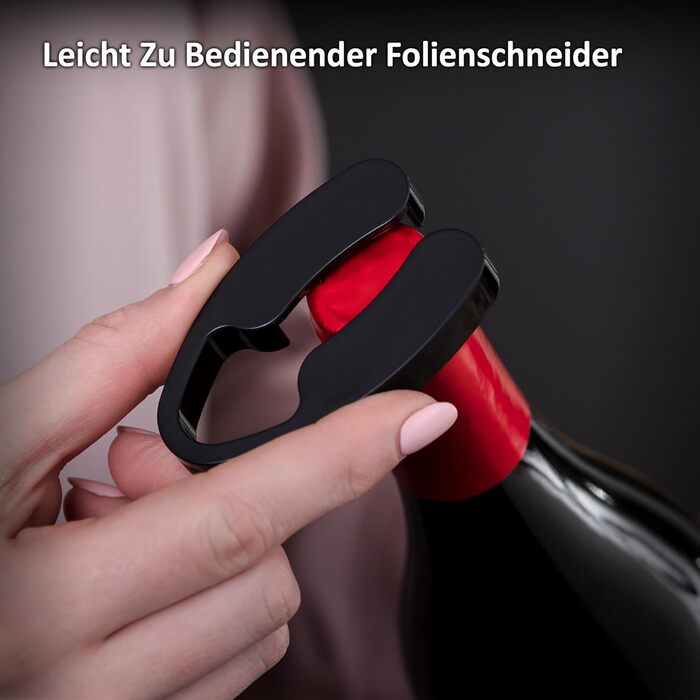 Електричний відкривач вин Haier з нержавіючої сталі: набір з декантером, вакуумним затвором, зрізачем фольги та станцією. Автоматичний відкривач вин Haier - чудовий подарунок для поціновувачів вина. Працює від батарейок.