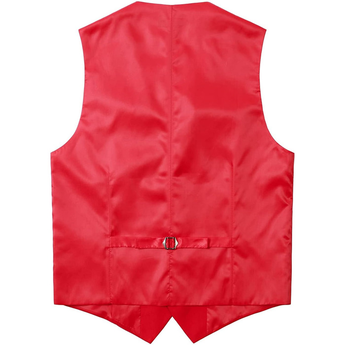 Чоловічий жилет Parklees Slim Fit: класичний, для костюма, смокінга, повсякденний, червоний колір