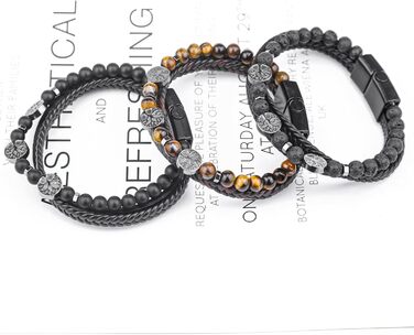 Чоловічий шкіряний браслет з хрестом, розарій, чорний/коричневий, аксесуар для чоловіків та хлопців