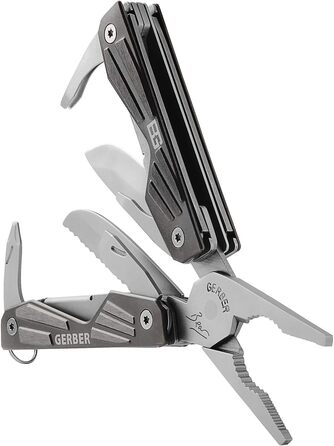 Мультитул Gerber Vise Pocket Tool: 10 функцій, плоскогубці, алюміній/нержавіюча сталь, чорний