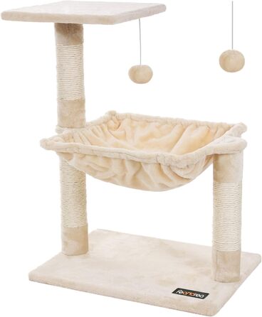 Feandrea Cat Tree Scratching Post with Lounger 70 cm PCT82M
