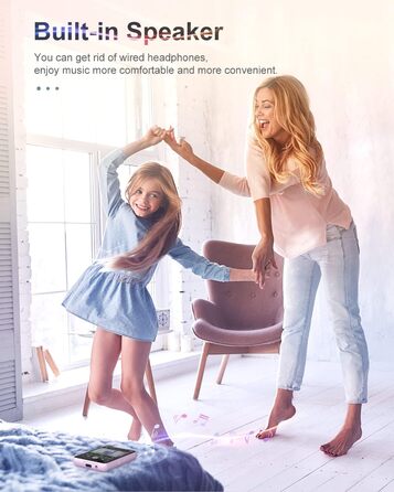 MP3 плеєр 64GB Bluetooth 5.3 HiFi, з радіо FM, диктофоном, металевим корпусом та сенсорним екраном 2.4