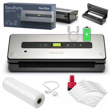 Вакууматор NutriZein NZVS6005C, 30 см, бездротовий, USB-C