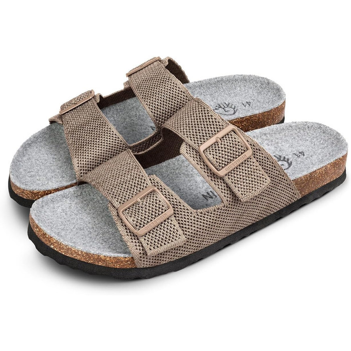 Giesswein Merino Slides жіночі - Шльопанці з ергономічною устілкою з корку - Комфортні сандалі з регульованими ремінцями з ажурного трикотажу - Домашні капці з мериносовою устілкою 39 EU Sandmelé