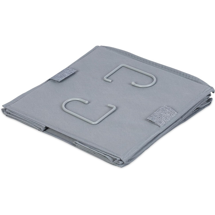 Органайзер для шафи Relaxdays: 2 шт., сірий, тканинний, з 3 відділеннями та гачками (73x30x30 см)