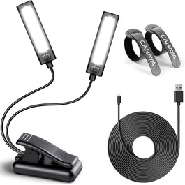 LED лампа для нотного пюльту Cahaya з 3 режимами яскравості, USB-кабель, регульована, сучасний дизайн