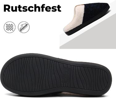 Тапочки зимові Mishansha для чоловіків та жінок, утеплені, з пам'яттю, плюшеві, блакитні, 42/43 EU