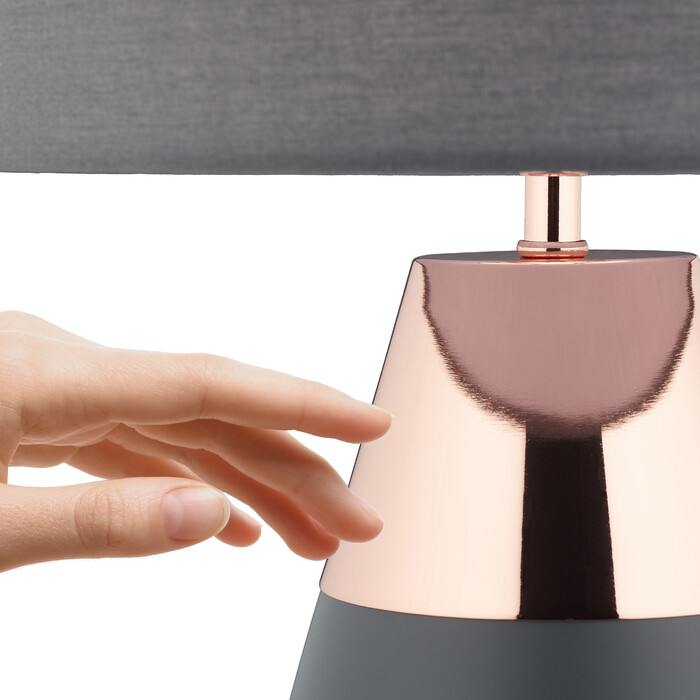 Relaxdays XL Nightstand Lamp with Touch Control
