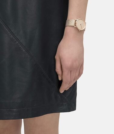 Годинник жіночий LIEBESKIND BERLIN – кварцовий, 34 мм, сітка з гліттером, водостійкий 5ATM, рожеве золото