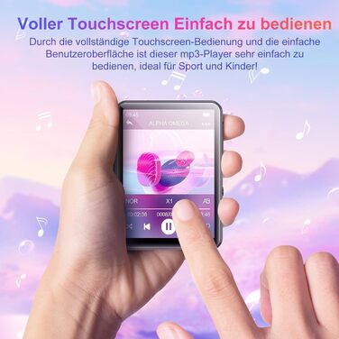 MP3-плеєр Oilsky 128GB Bluetooth 5.4 з екраном 2.4