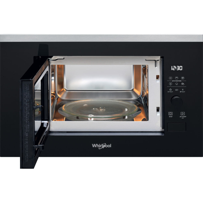 Вбудована мікрохвильова піч Whirlpool WMF200G з грилем, 800 Вт, чорна