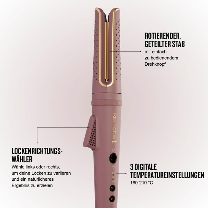 Стайлер для волосся Remington AIRvive™ Lockenstab CI8930 з іонізацією та технологією Air-Technologie, 160-210°C