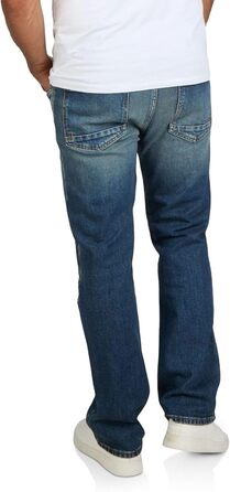 Чоловічі джинси Riverso RIVEddy Regular Fit, еластичні, блакитні/чорні, розміри 29-40, 36W/32L