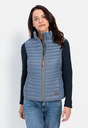 Жилет жіночий Camel Active зі стеганого переробленого поліаміду (50, Димчасто-блакитний)