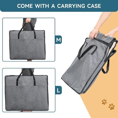 Транспортна переноска для собак Petsfit, сірого кольору, M 61x46x53.5 см. Зручна переноска для собак середніх порід, підходить для подорожей.