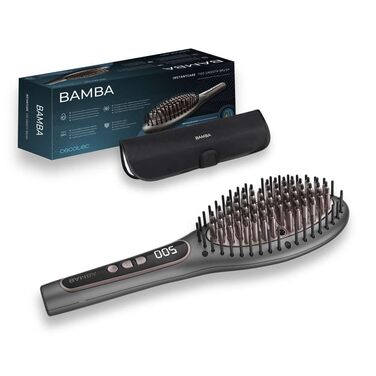 Електрична випрямляч для волосся Cecotec Bamba InstantCare 900 Perfect Brush - кератин та арганове масло, іони, регулювання температури