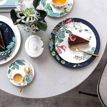 Цукровниця та банка для джему Villeroy & Boch Signature Avarua, 330 мл, біла з малюнком