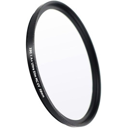 Фільтр JJC UV, 49 мм, ультратонкий, багатошарове покриття, захист від UV-променів, об'єктив для Canon Sony DSLR з різьбою 49 мм (Срібний)