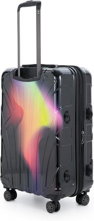 Чохол-валіза Suitline з жорстким корпусом, XL, 96-110 літрів, ABS матовий (Neon Red Yellow, SET)