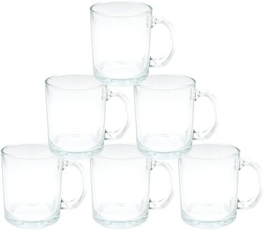Склянка для сублімації MR.R 11oz, прозора, набір 6 шт, кухоль із ручкою для термопереносу