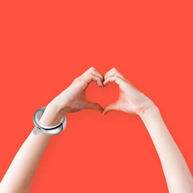 Набір флакончиків Qingo з браслетом, перстнем та флаконом, креативний нержавіючий сталь, 304 сталь, 100 мл, чорний з кришкою зі стразами (рожевий з кришкою зі стразами)