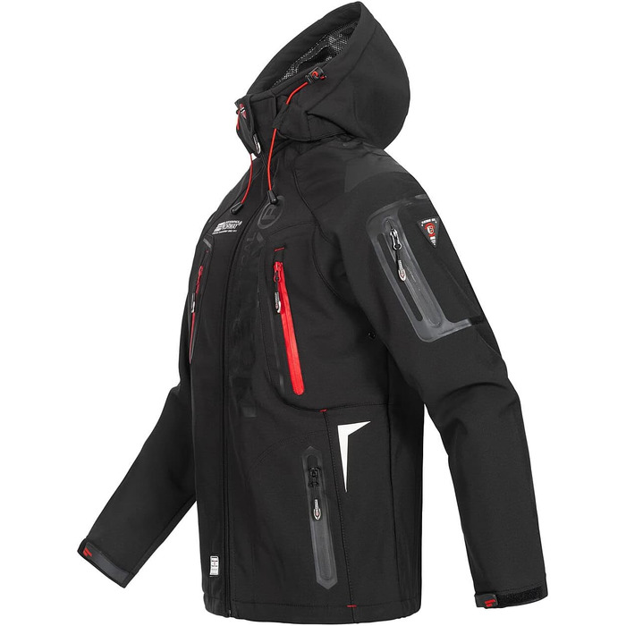 Чоловіча куртка-софтшелл Geographical Norway Tambour, чорна, розмір XXXL