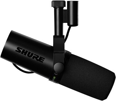 Мікрофон Shure SM7dB - динамічний вокальний мікрофон для радіо, подкастів та запису, XLR, теплий звук