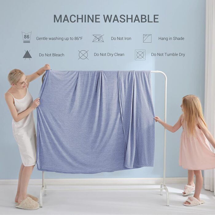 Охолоджуюча ковдра Marchpower з Arc-Chill 3.0 (150x200 см, блакитна) - літня ковдра для дому, дітей, дивана, подорожей