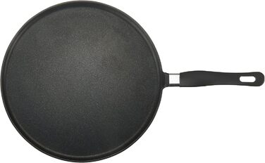 Сковорода для млинців Home Granchef, антипригарна, алюмінієва, 32 см, чорна, з ручкою
