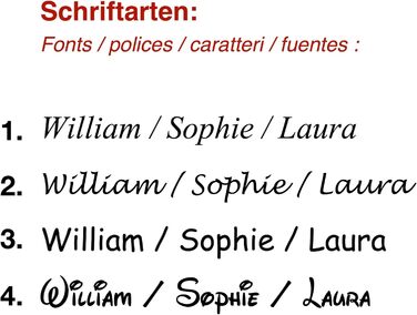 Дитячий столовий прилад Kinderbesteck з гравіюванням імені/мотива 'Teddy Bärchen' (ведмедик), 1 або 4 шт. у наборі, з нержавіючої сталі, гравіювання стильною літерою