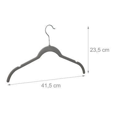 Relaxdays Velvet Clothes Hanger Set