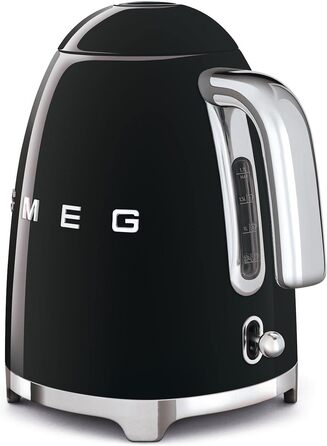Smeg Electric Kettle KLF03BLEU, Stainless Steel, 1.7 liters, Black