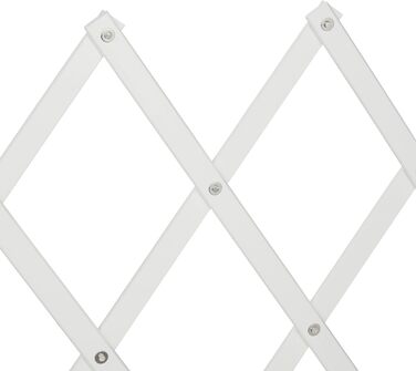 Захисне ворота для собак Relaxdays, розтягується до 130 см, висота 87,5-100 см, бамбук, білий (M)