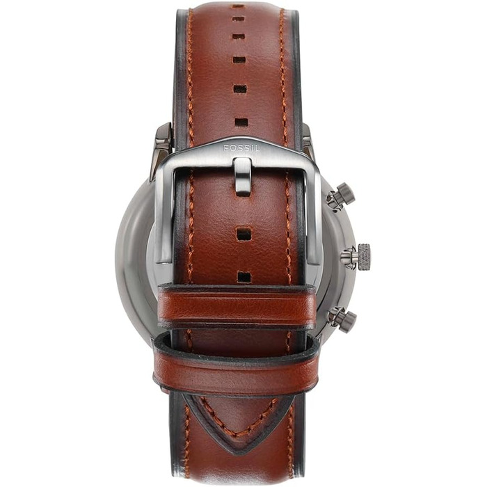 Годинник чоловічий Fossil Neutra Chronograph, кварцовий, шкіряний ремінець коричневий/сірий