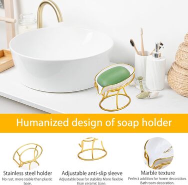 Миска для мила з отвором для стоку, тримач для мила в душ, полиця для мила у формі листка, вінтаж, декор для кухні, ванної кімнати, душу, умивальника (білий)