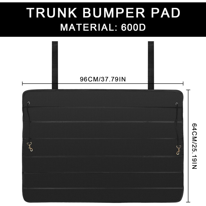 Захист вантажного відсіку автомобіля, 96x64 см, захист для собак, універсальний, килимок у багажник
