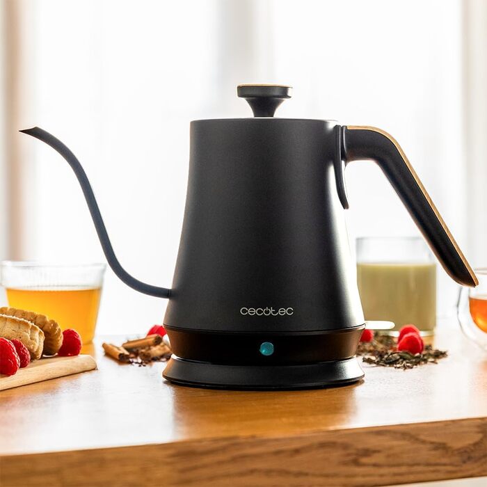 Електричний чайник Cecotec Thermosense 500 Schwan, 1 л, 1200 Вт, антинакипний фільтр, BPA Free, поворотний підставка, дизайн у формі лебедя