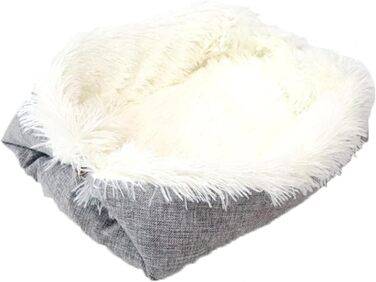 Ліжко для кота YUYTE, миється, для дому, тепле, зручне, підходить для будь-якої пори року (біле)