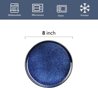 Набір сервірувальних тарілок Vicrays (3 шт.) - блакитний, 40.6x35.6x25.4 см, порцеляна